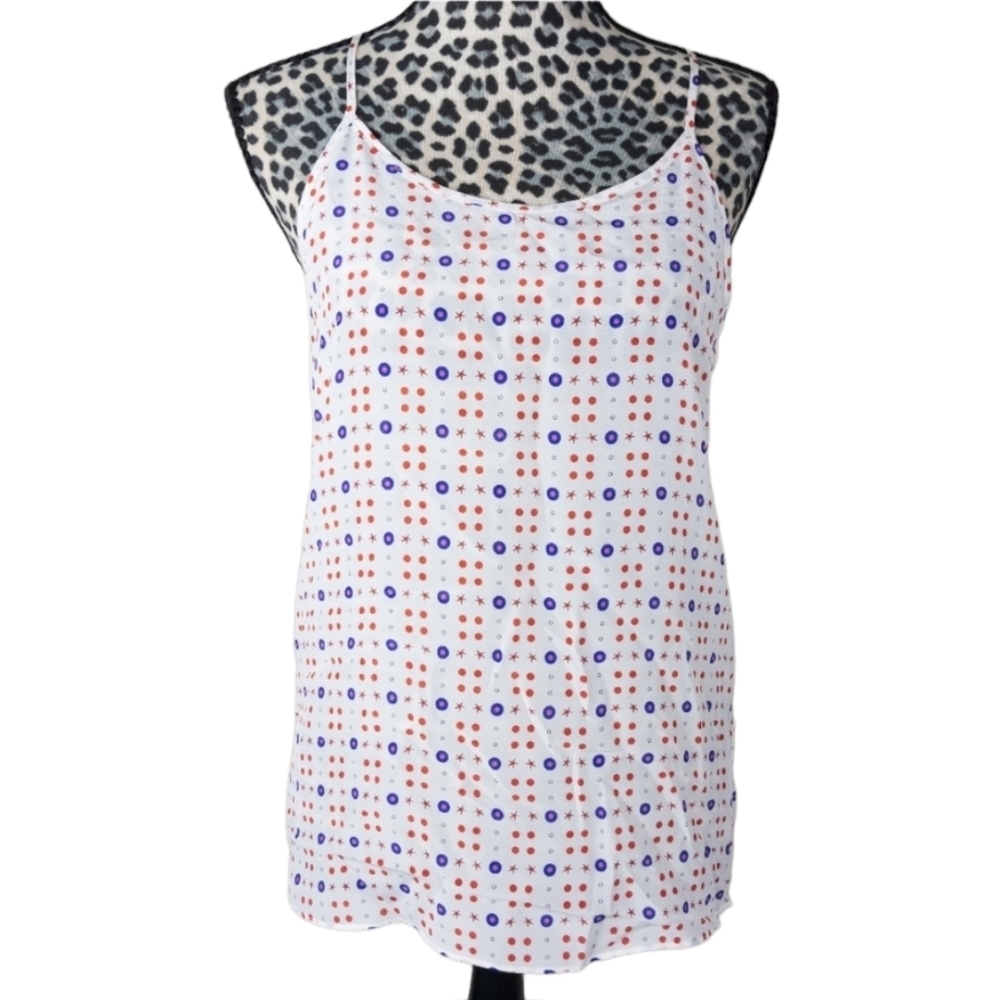 NWT Frankie Morello Silk Racer Back Tank